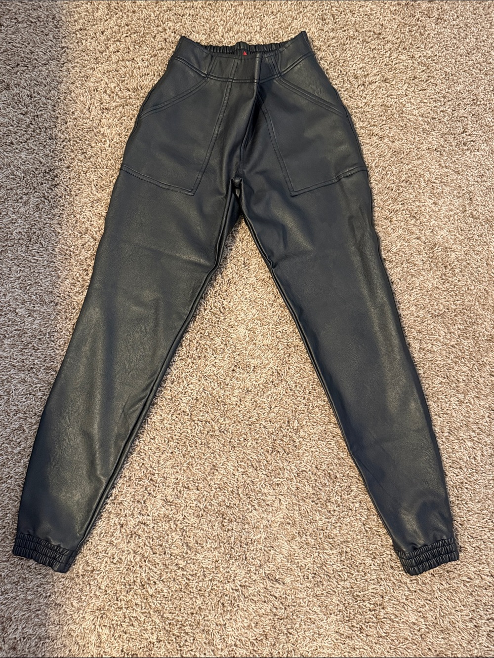 Spanx leather joggers
